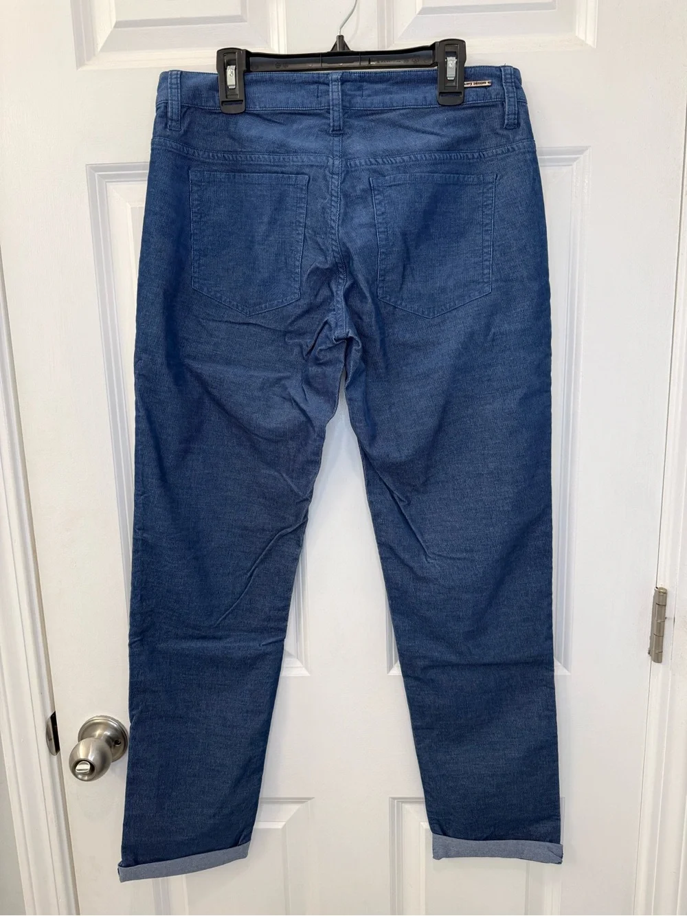 Women’s Title Nine Carve Design Carson Cord Dogtown Pants Size 2 Vintage Blue